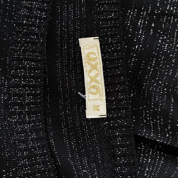 OXXO Black And Silver Long Sleeve Jumper size M - Picture 4 of 6